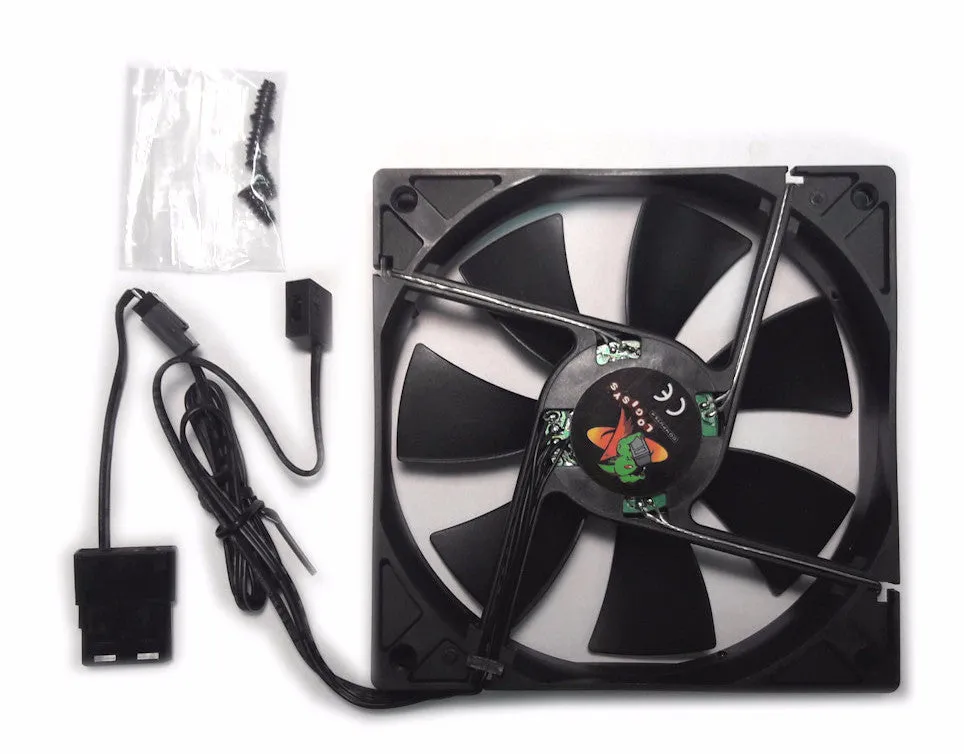 Logisys 120x120x25mm Red Speed Control HML LED Fan CF120BRC