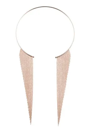 Lucia Statement Necklace Rose Gold