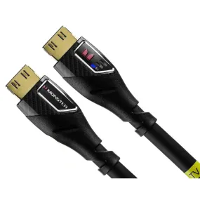Monster 35ft Black Platinum UltraHD High-Speed 27Gbps HDMI Cable with Ethernet and Performance Indicators