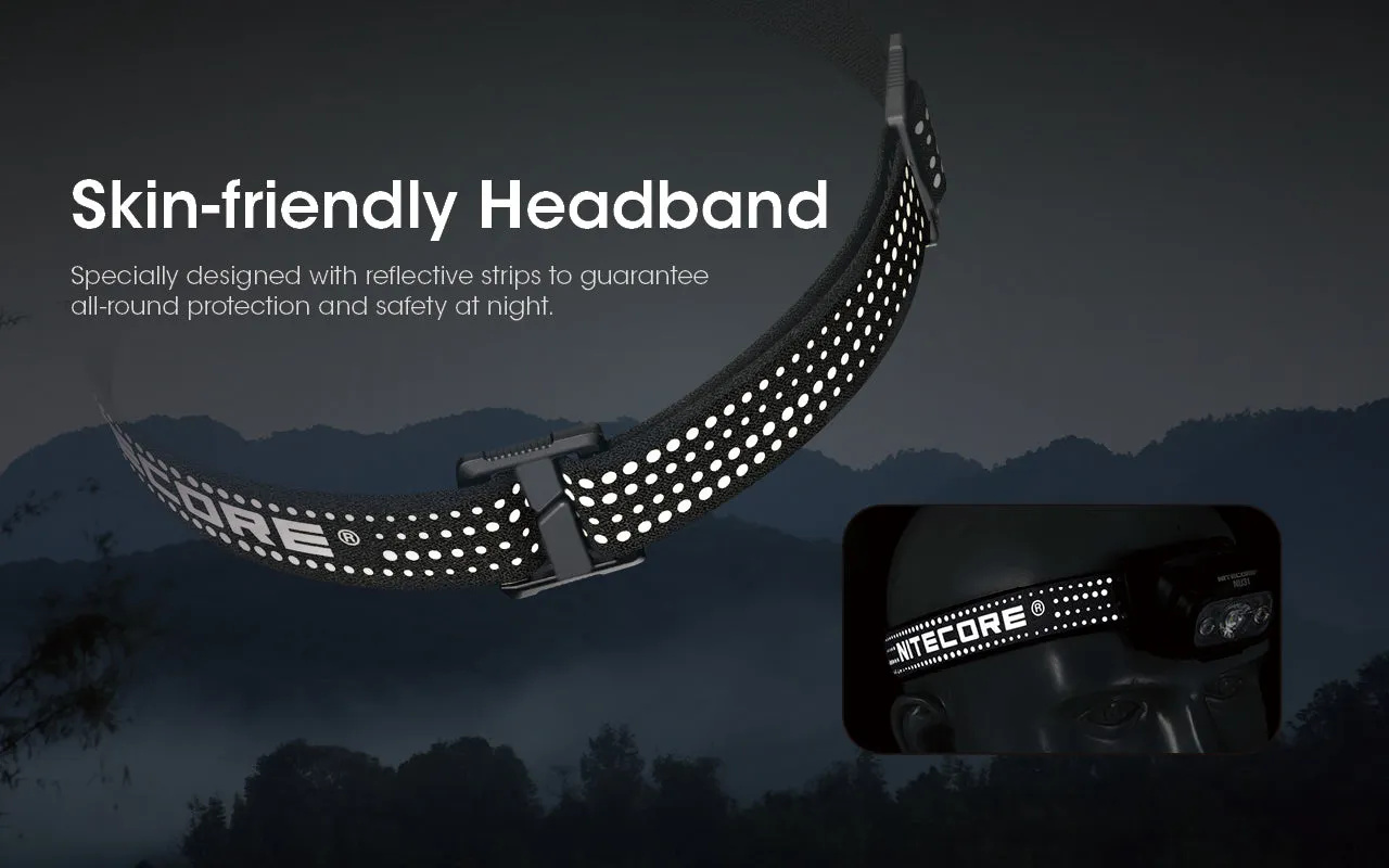 NITECORE 550 LUMENS LED RECHARGEABLE HEADLAMP  (NU31)