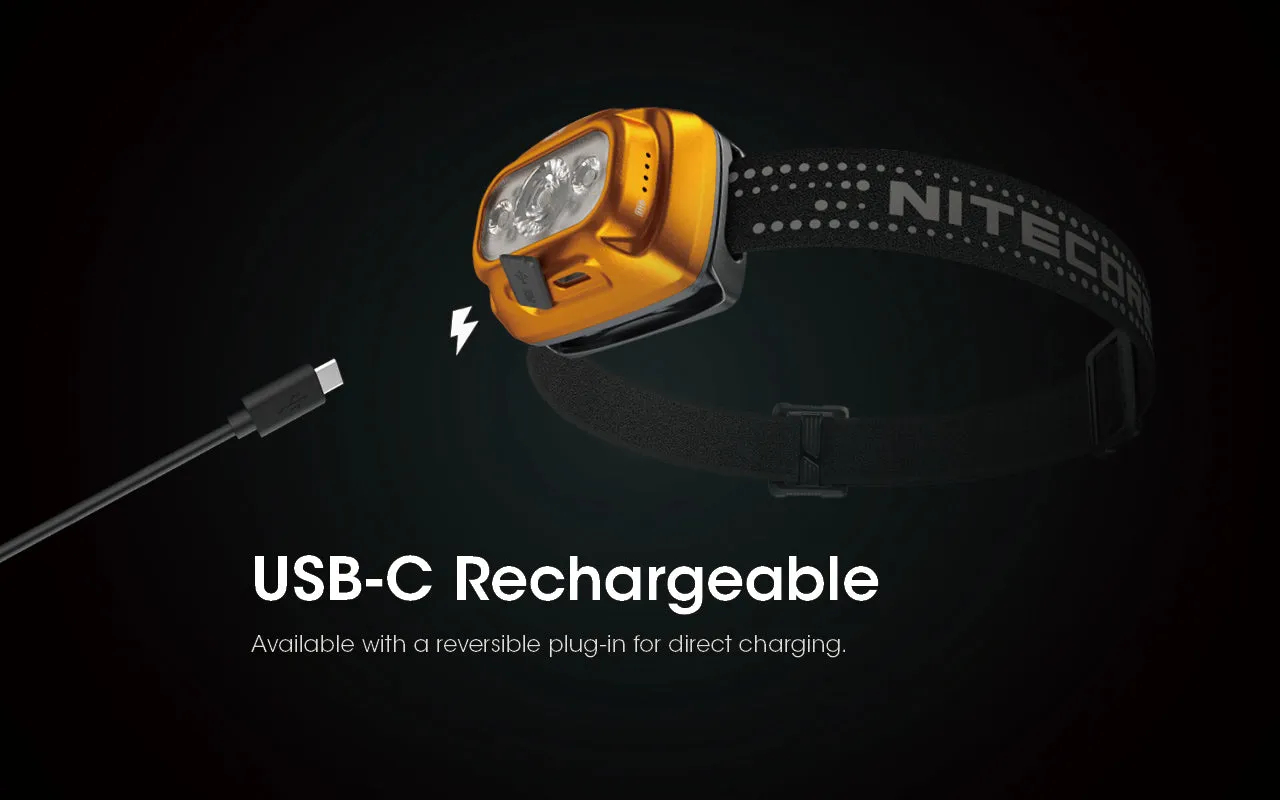 NITECORE 550 LUMENS LED RECHARGEABLE HEADLAMP  (NU31)