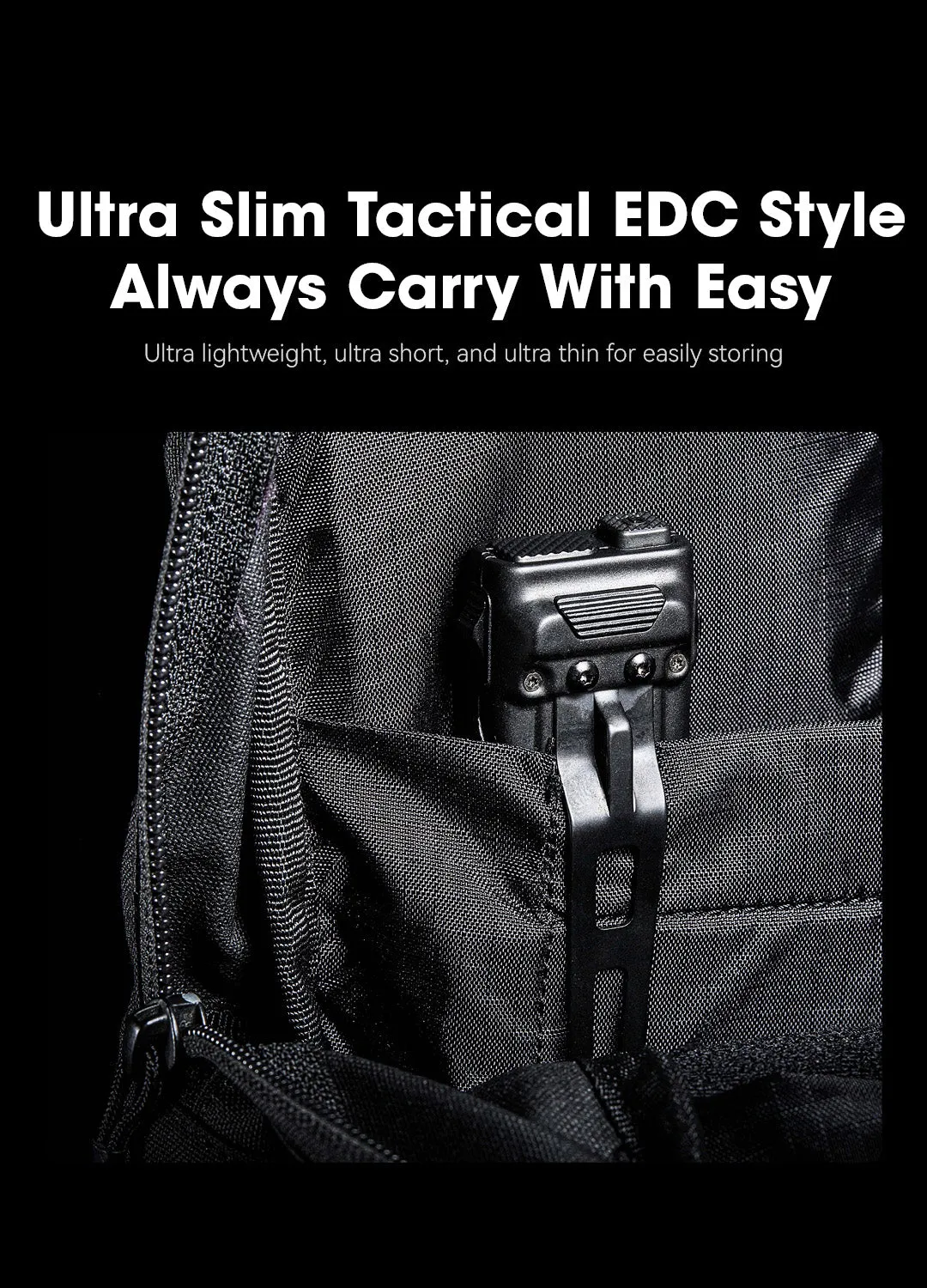 NITECORE EDC23 EDC23 SABER Ultra Slim Pocket Tactical EDC Flashlight