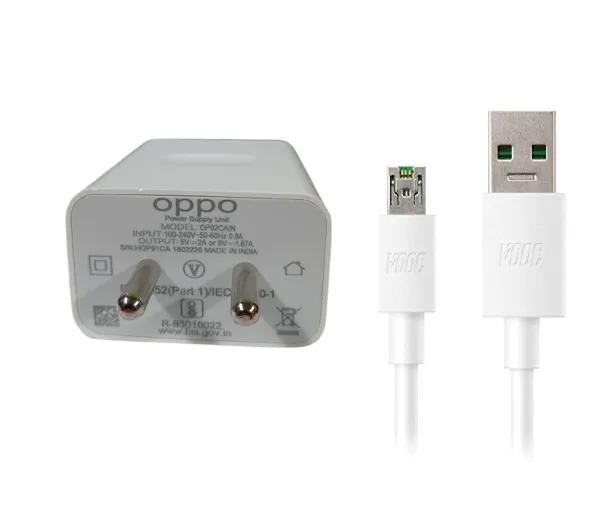 Oppo A17 10W Fast Charge Charger With Micro USB Cable