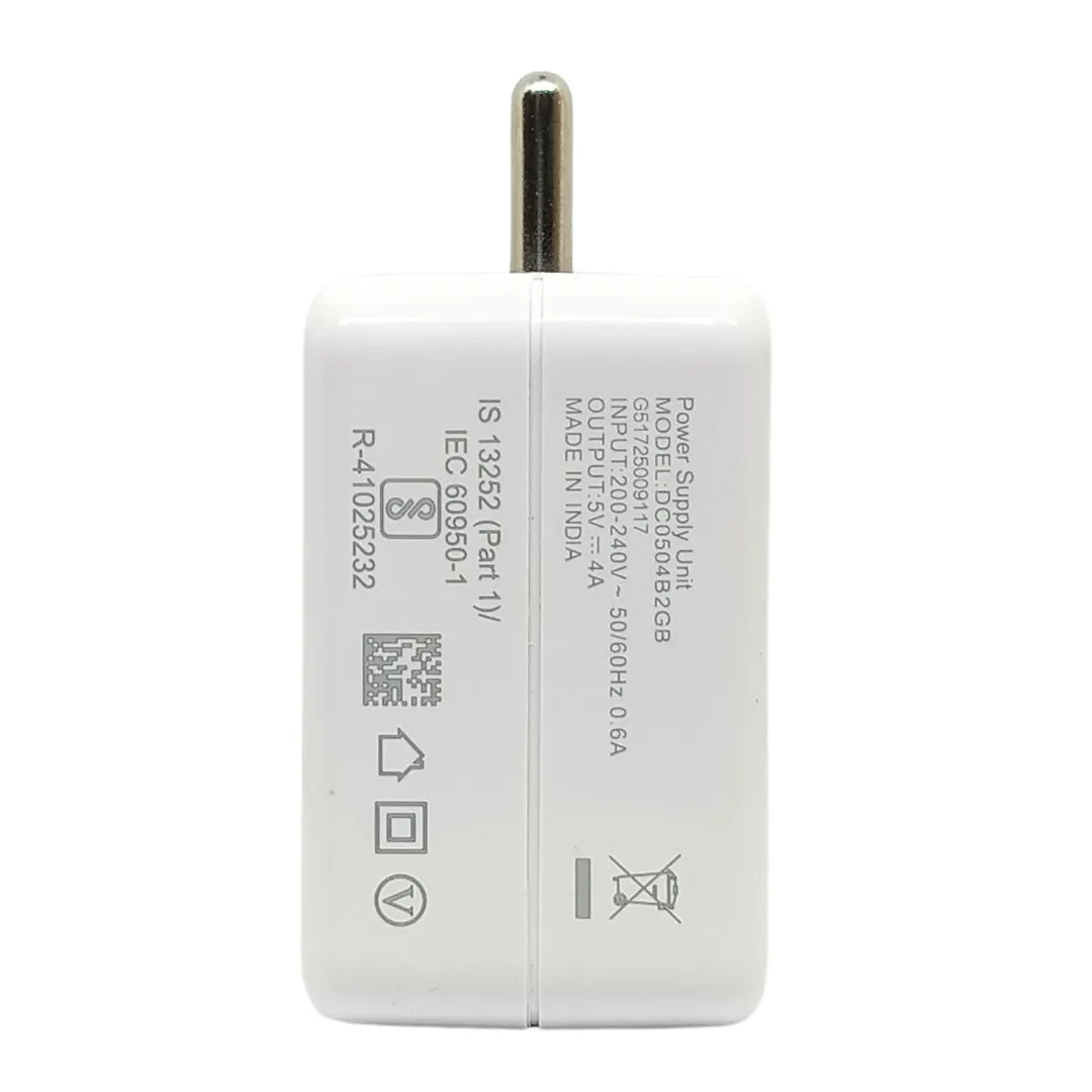 Oppo A5S Fast Charge 4 Amp Vooc Charger With Cable