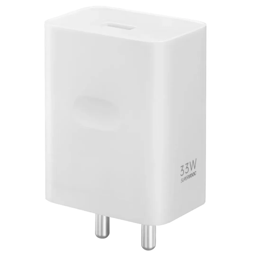 Oppo K10 SUPERVOOC 33W Fast Mobile Charger With Type-C Cable White