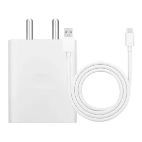 Oppo K10 SUPERVOOC 33W Fast Mobile Charger With Type-C Cable White