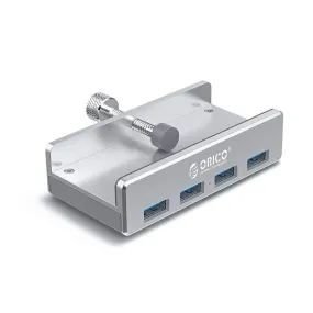Orico 4 Port USB3.0 Clip-Type Hub Aluminium - MH4PU-SV-BP