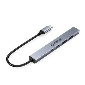 Orico 5 Port USB 3.0 Type-C Hub with PD 60W Fast Charging Support, 5Gbps Transfer Rate and 2.5" HDD 1TB Hard Disk Drive Compatible for Desktop PC Laptop Smartphone | BHC1-5CP