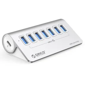 ORICO M3U7-G2 Aluminum Alloy 7-Port USB 3.2 Gen2 10Gbps HUB with 1m Cable