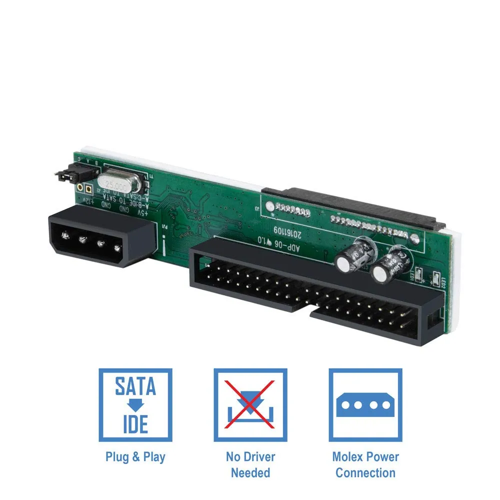 Pi ® (PiPlus®) SSD/SATA to IDE Bridge Board Adapter