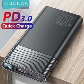 Power Bank 10000mAh QC PD 3.0 PoWerBank Fast Charging PowerBank 10000 mAh USB External Battery Charger For iPhone 14 13