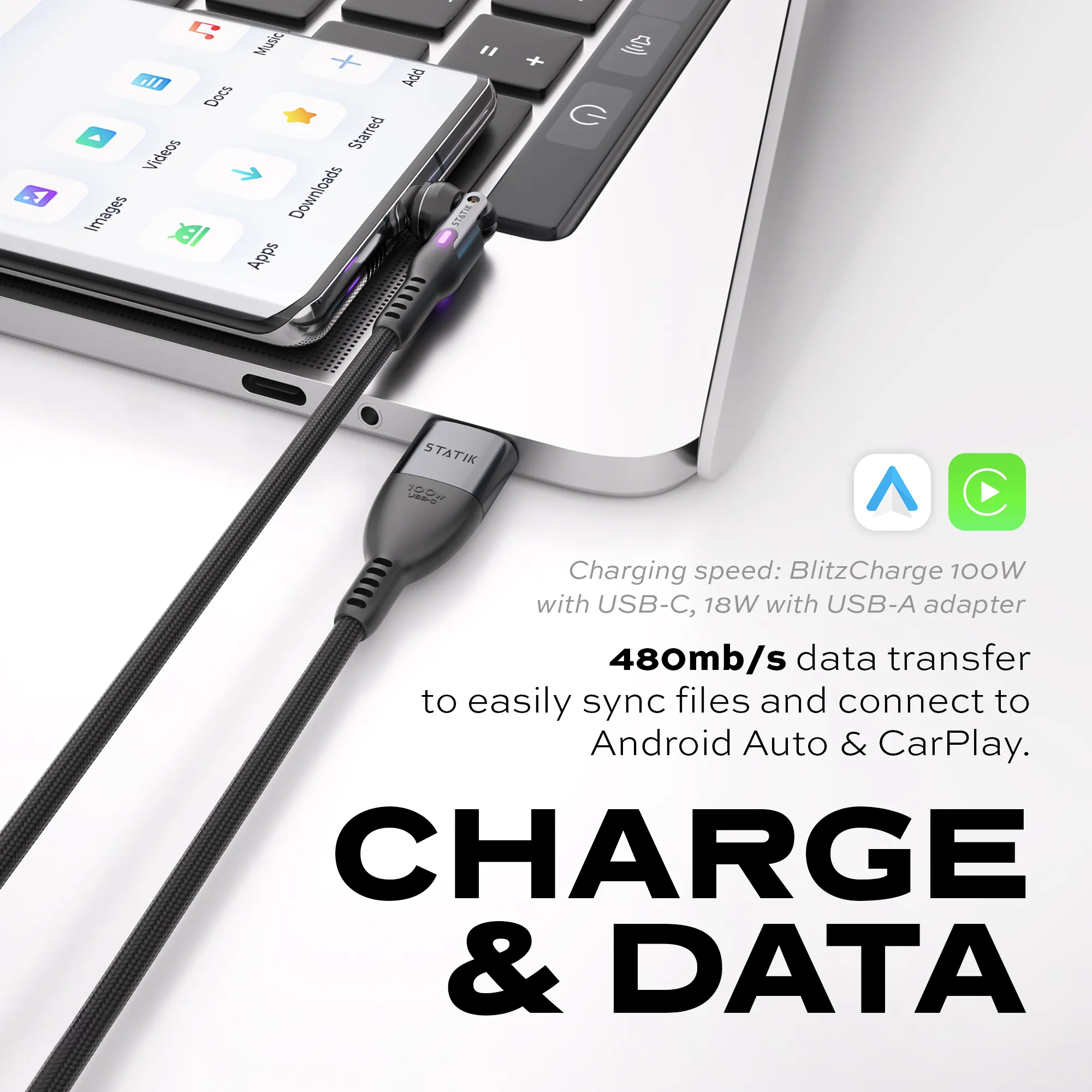 PowerPivot™ Pro | Fast Charge 100W Compatible | Data Transfer