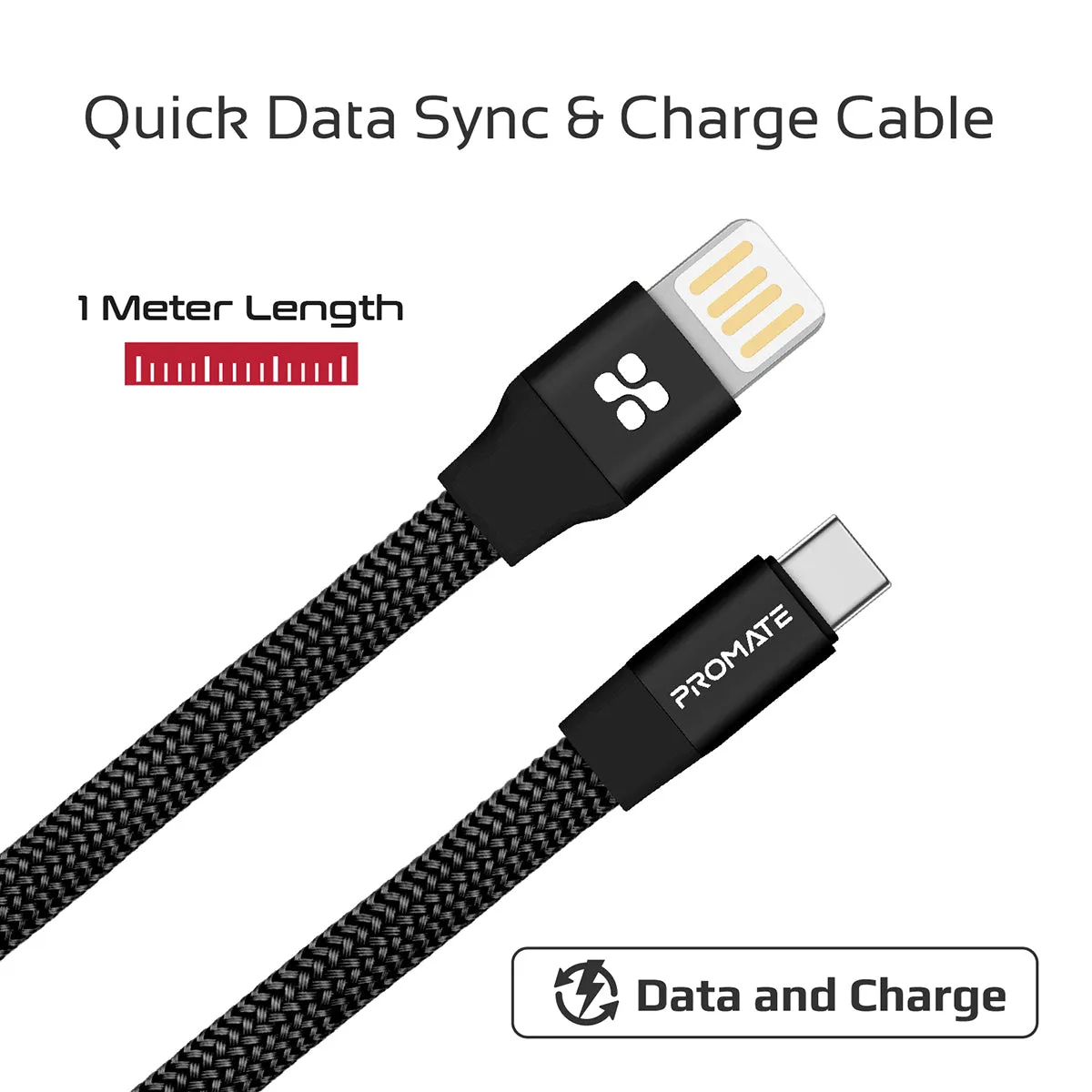 Premium Fabric Braided Aluminium Alloy Reversible USB-A to Type-C™ Cable