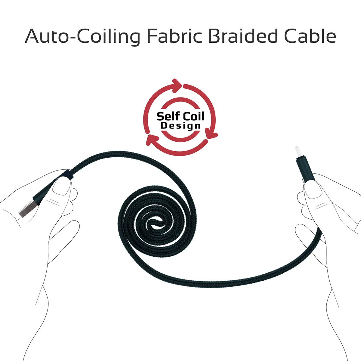 Premium Fabric Braided Aluminium Alloy Reversible USB-A to Type-C™ Cable