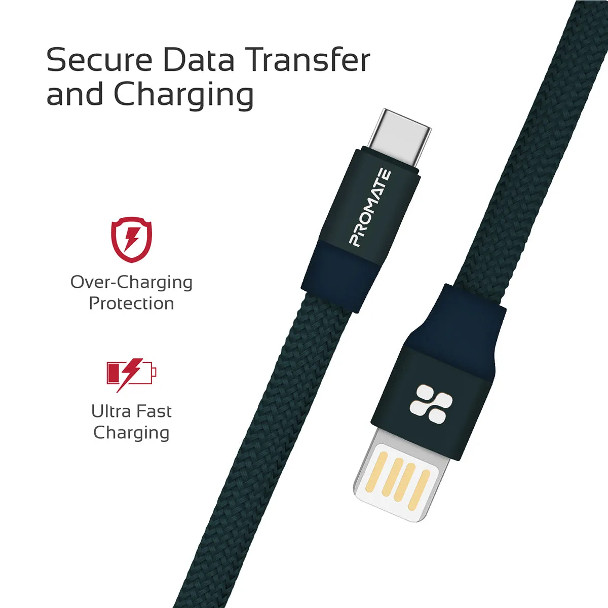 Premium Fabric Braided Aluminium Alloy Reversible USB-A to Type-C™ Cable