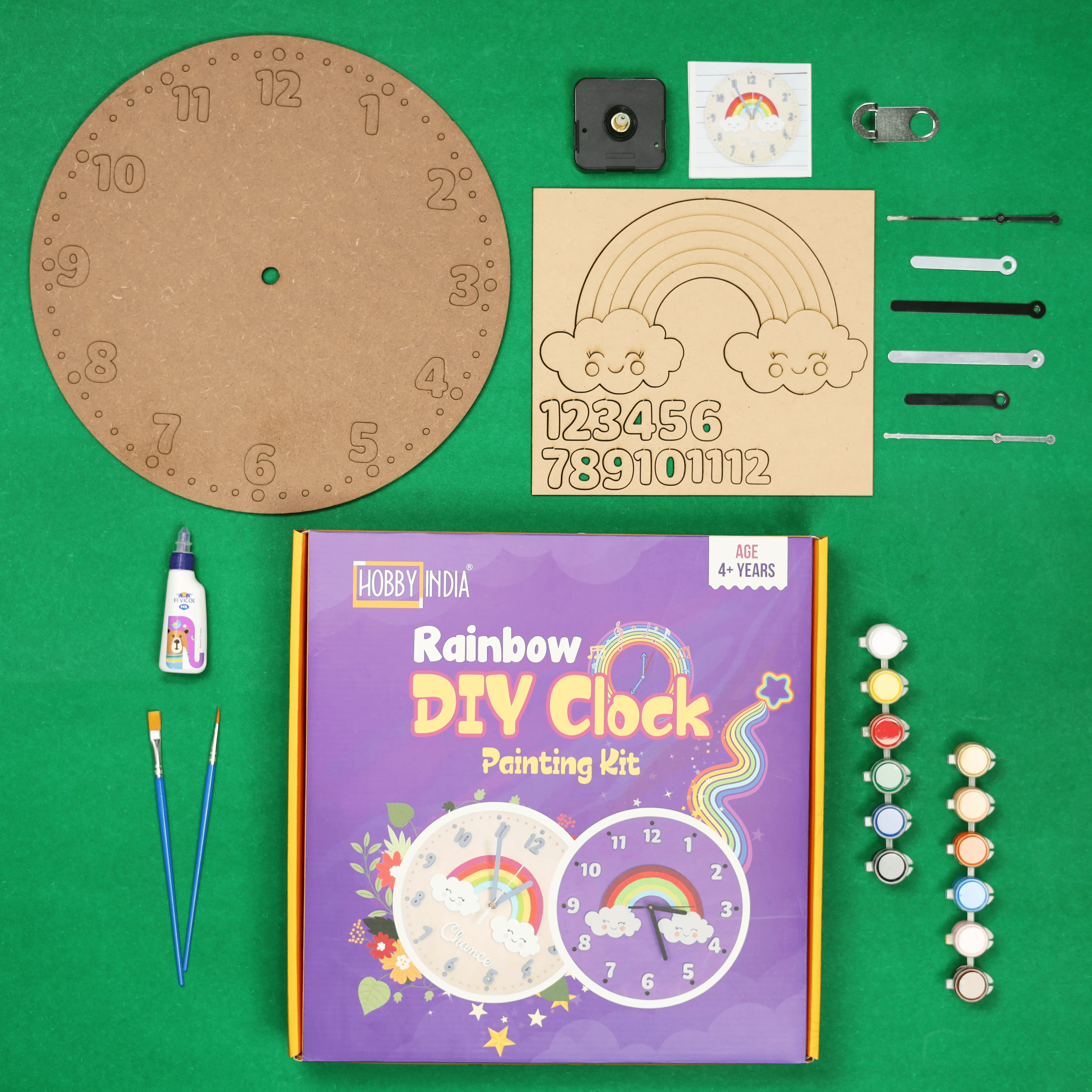 Rainbow Wall Clock DIY Kits