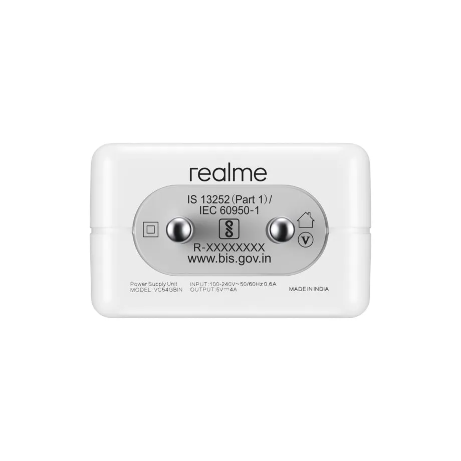 Realme C20A  Fast Charge 20W VOOC Charger With Cable