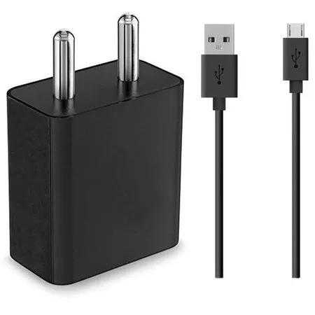Redmi 9A Fast 10W Mobile Charger 2 Amp With Data Cable Black