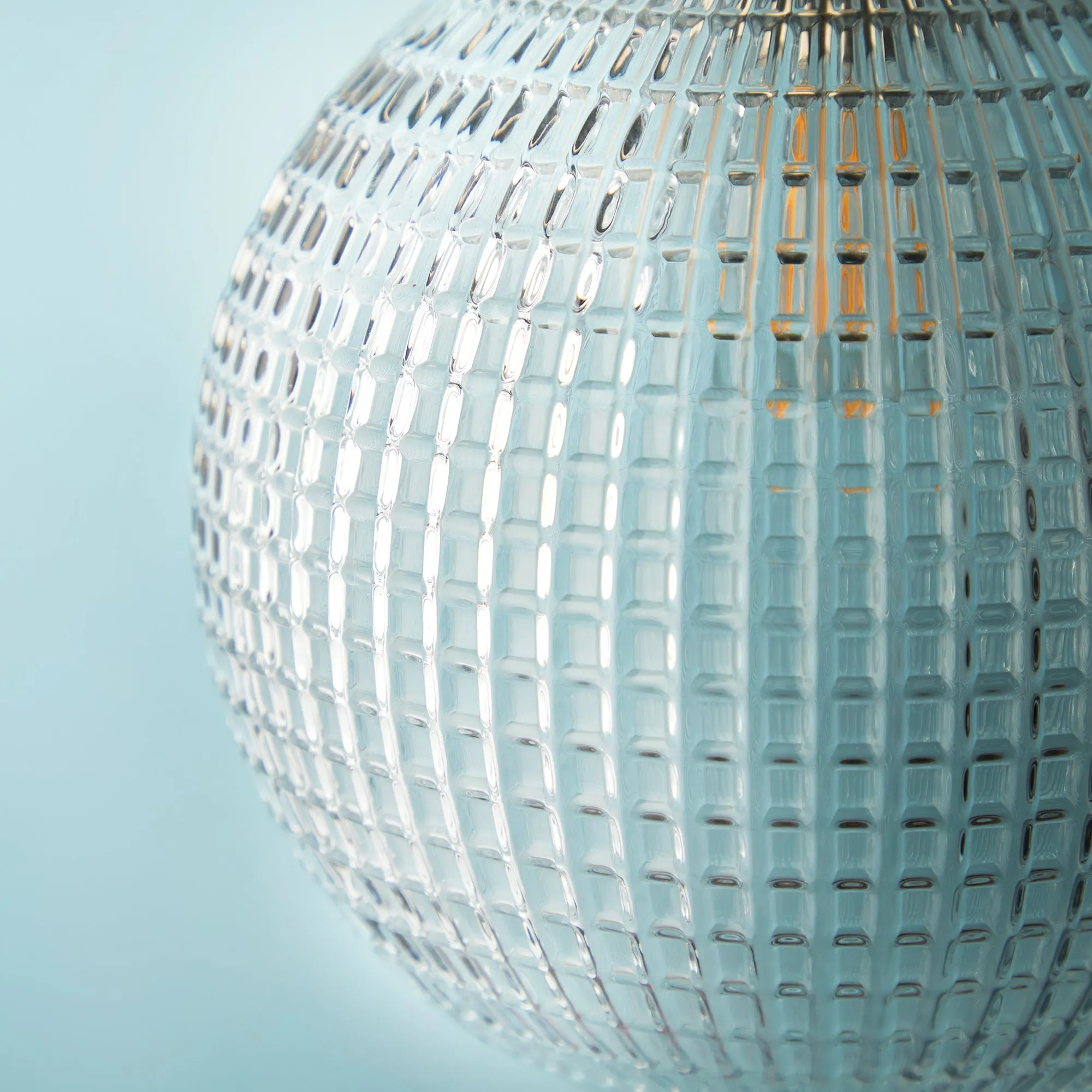 Regular Espere in clear waffle glass