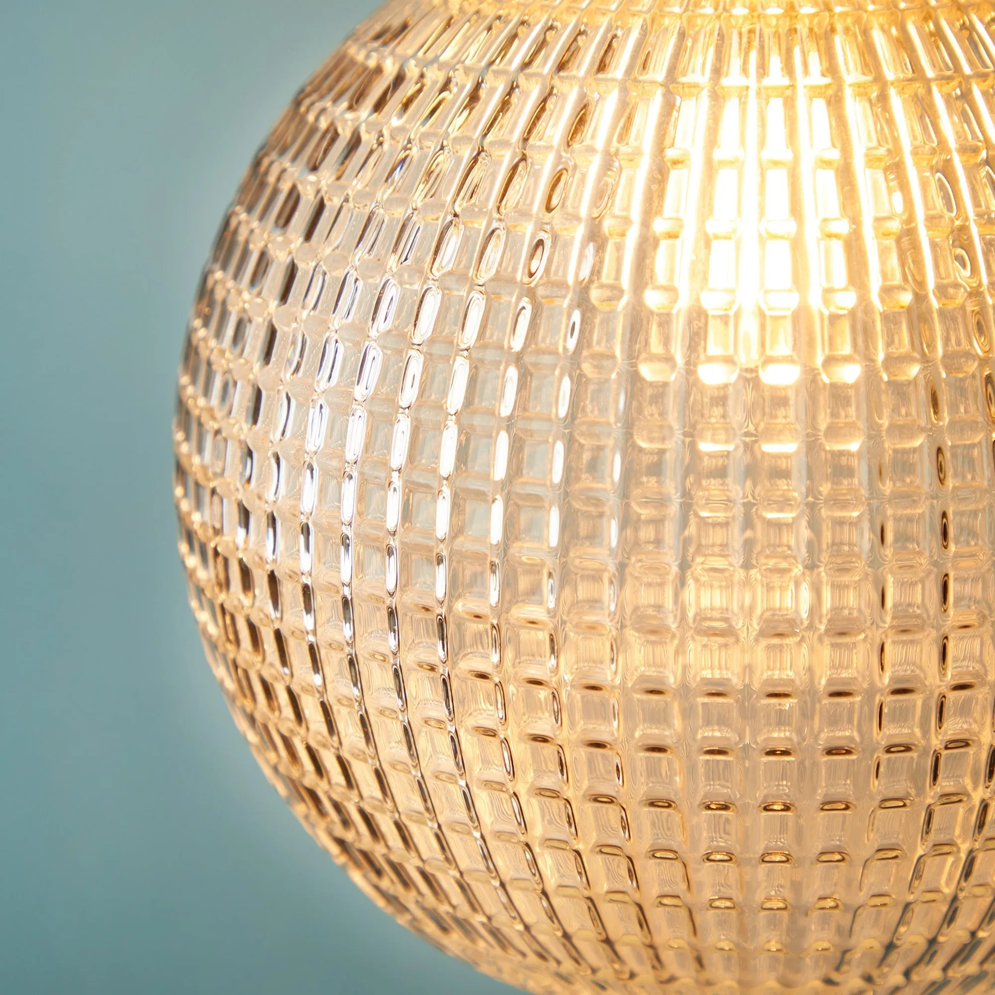 Regular Espere in clear waffle glass