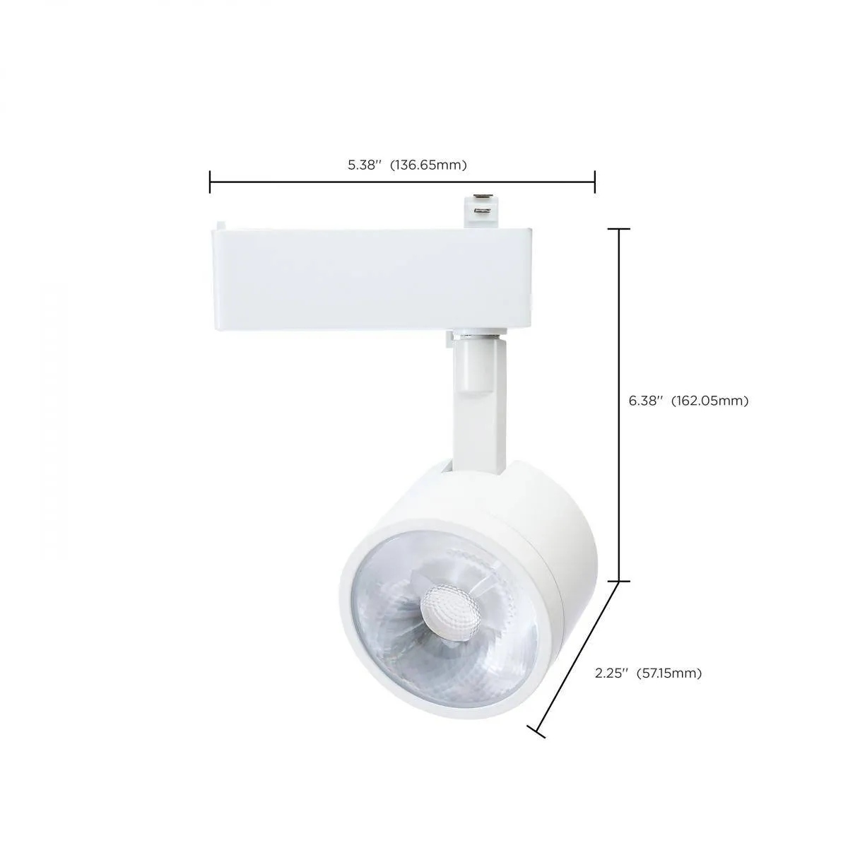RGB 12 Watt LED Track Head; Starfish Enabled; Round Shape; White Finish