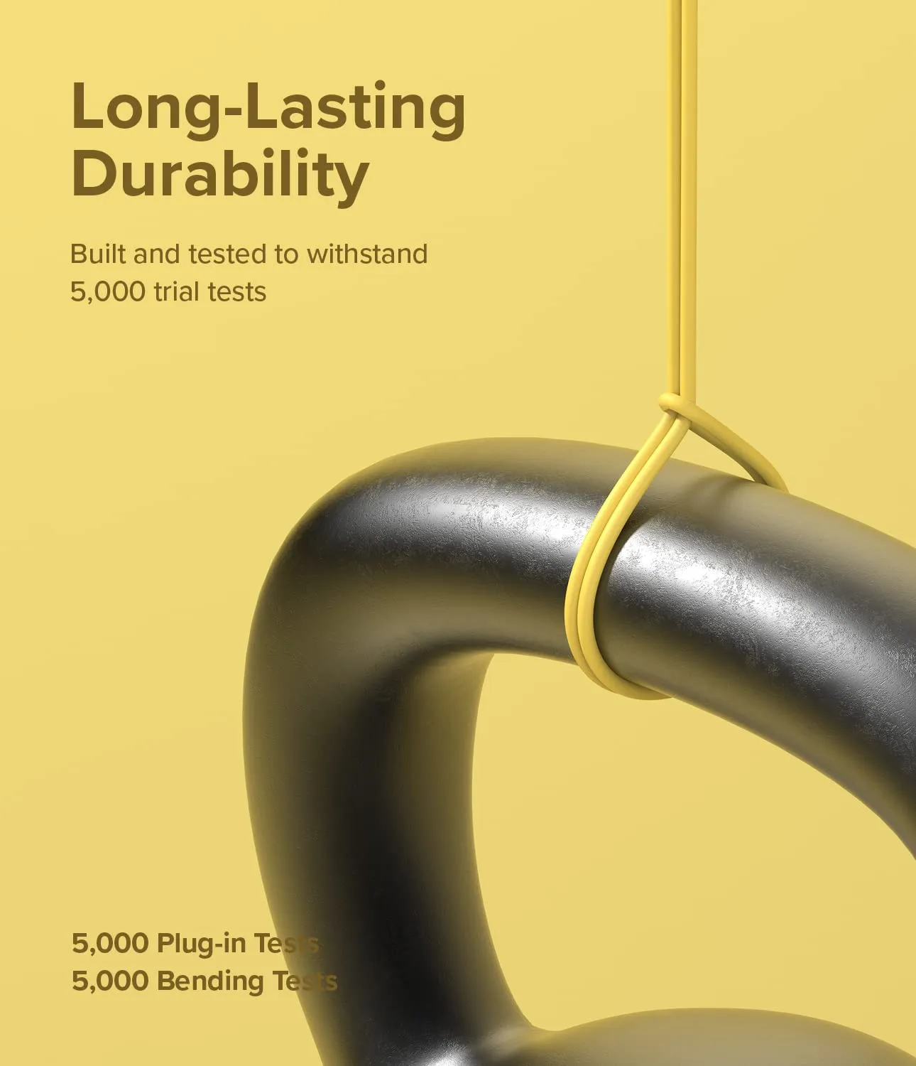 Ringke Fast Charging Pastel Cable USB Type-C to Lightning - Yellow (2m)