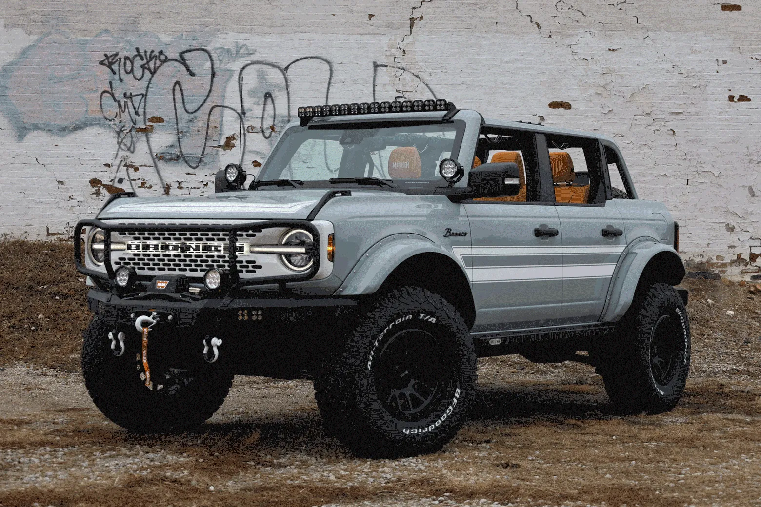 Rockslide Engineering Power Steps - 2021-2024  Ford Bronco Side Steps 4 Door -BD-SS-300-BR4