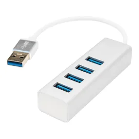 Rocstor Y10A216-S1 4-Port 6" USB 3.0 Premium Portable USB-A Hub