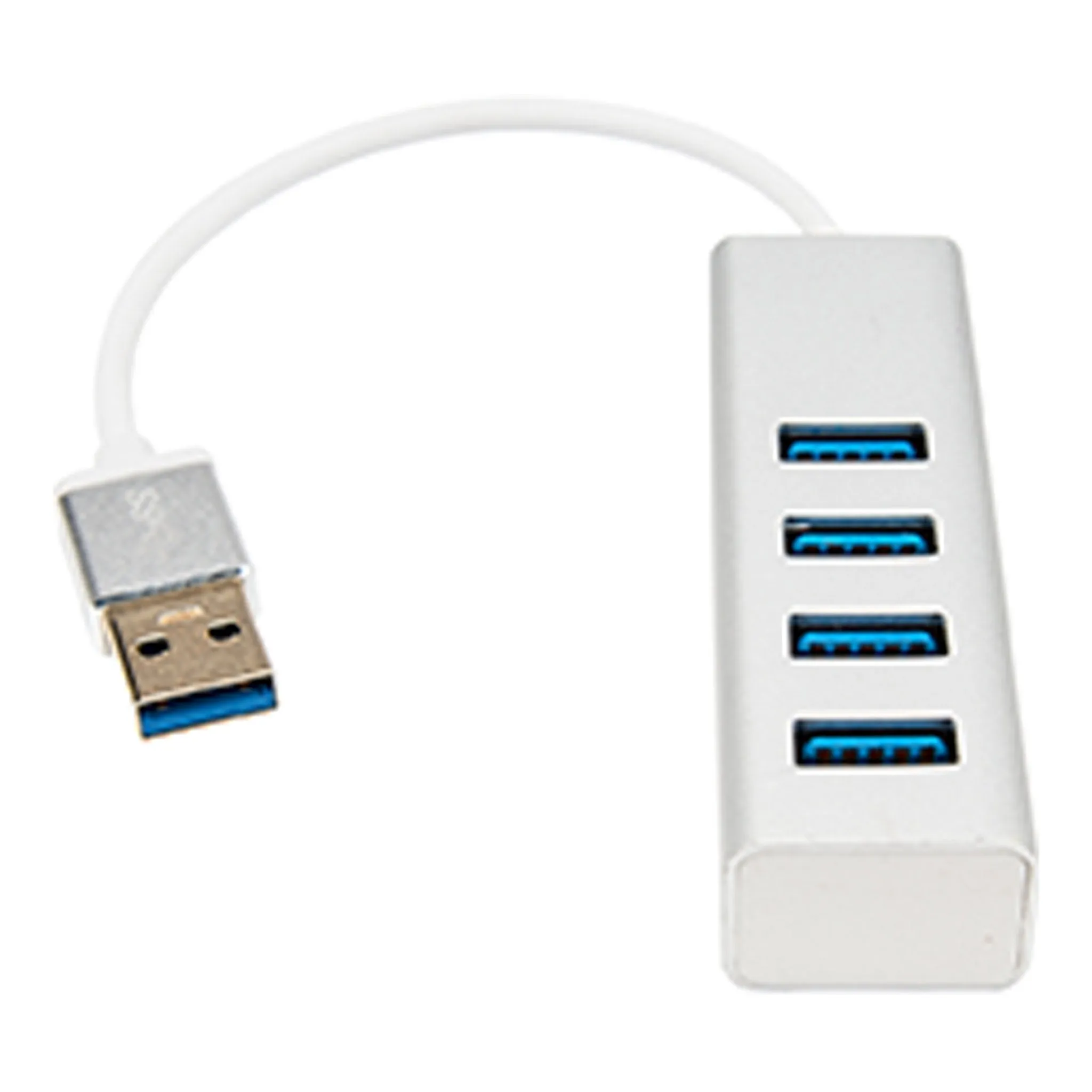 Rocstor Y10A216-S1 4-Port 6" USB 3.0 Premium Portable USB-A Hub