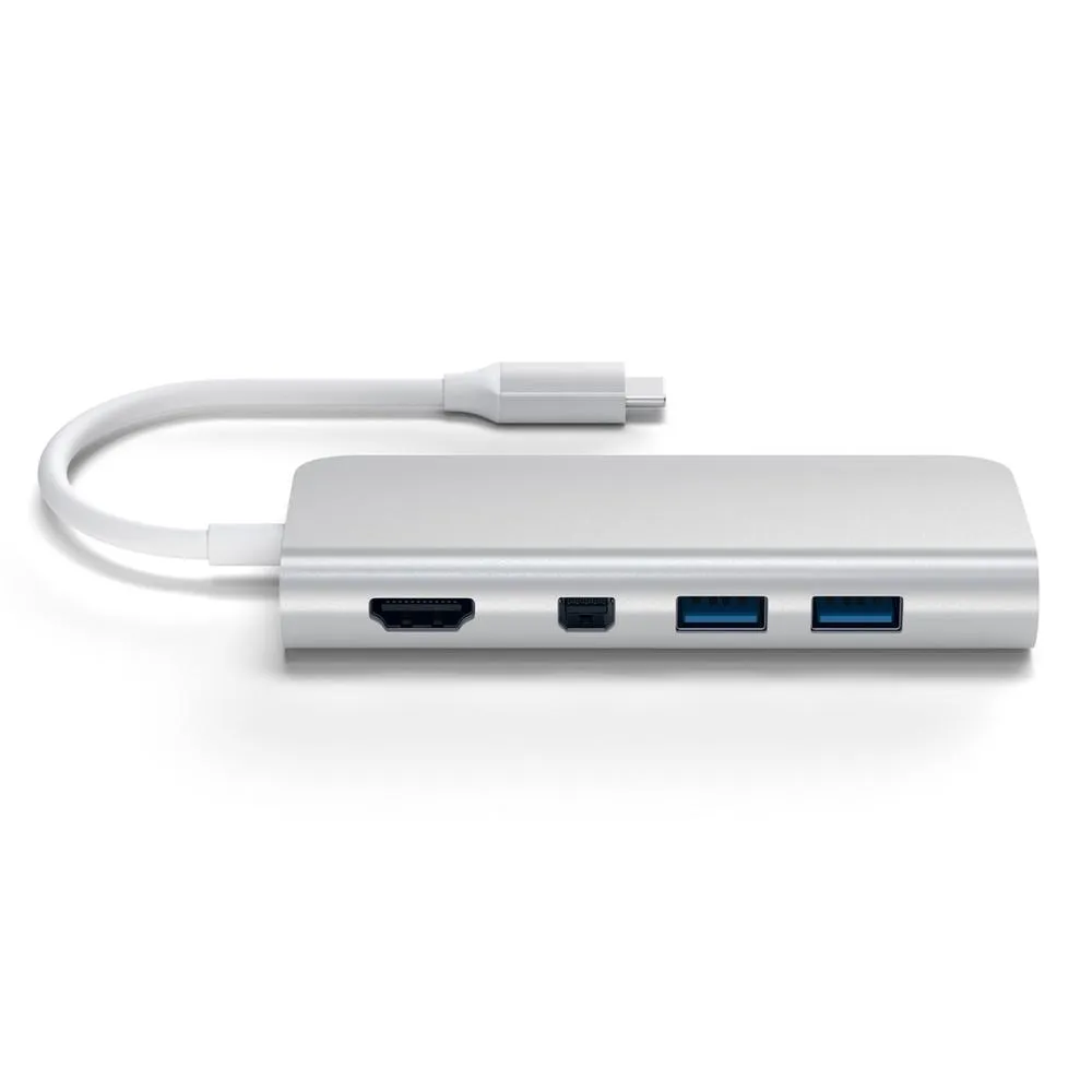 Satechi USB-C Multimedia Adapter 4K Ethernet Mini DisplayPort - Space Grey