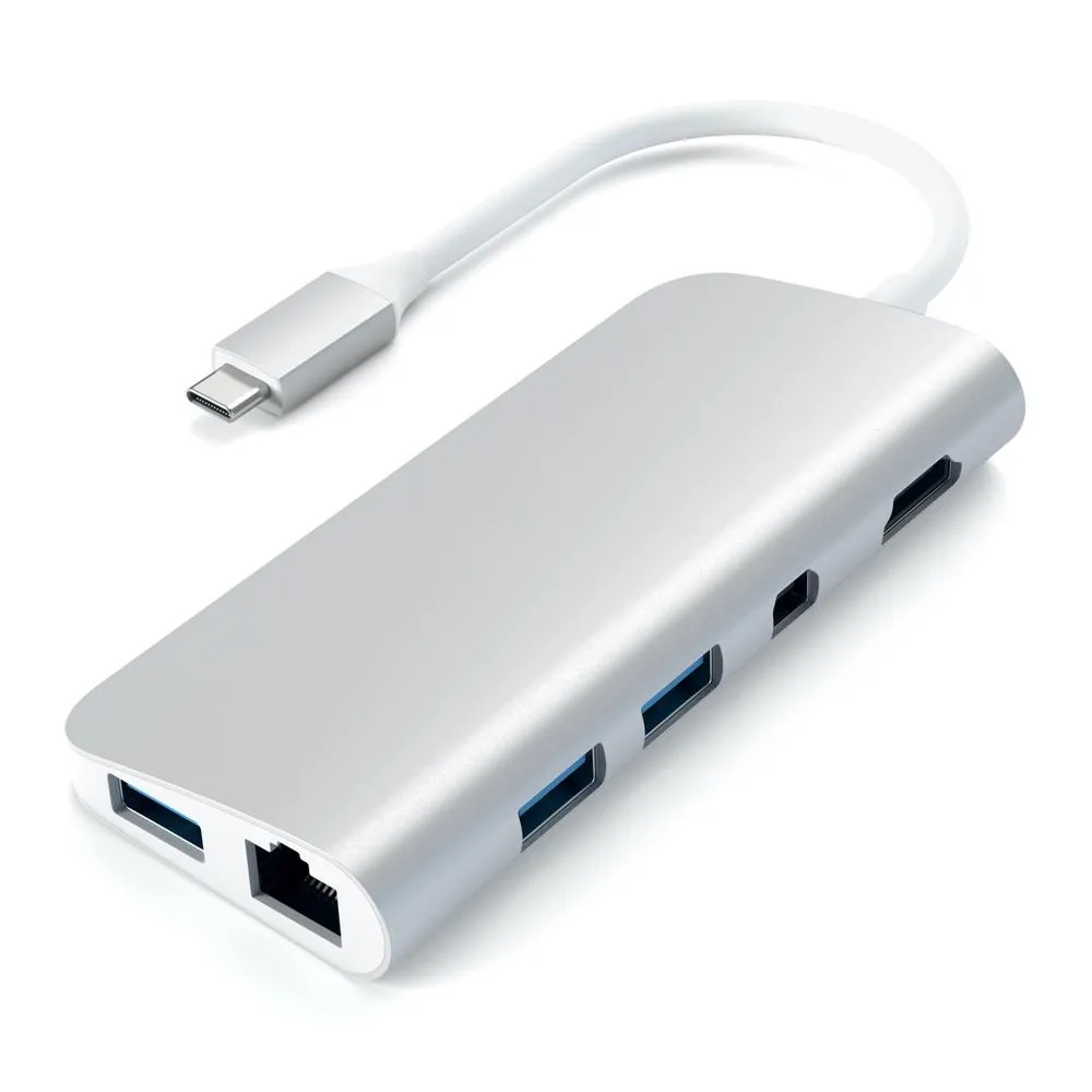 Satechi USB-C Multimedia Adapter 4K Ethernet Mini DisplayPort - Space Grey