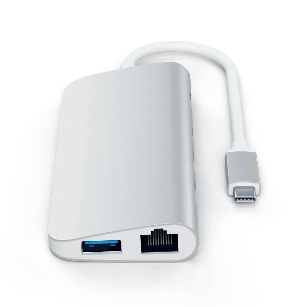Satechi USB-C Multimedia Adapter 4K Ethernet Mini DisplayPort - Space Grey