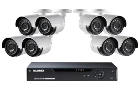 Security HD DVR System with 1080p Cameras & Lorex Cloud Connectivity