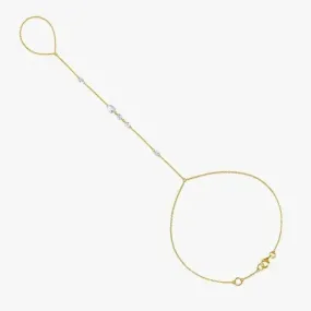 Starlight Connection 14K Gold Hand Chain