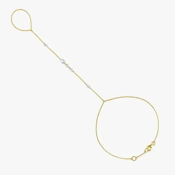 Starlight Connection 14K Gold Hand Chain