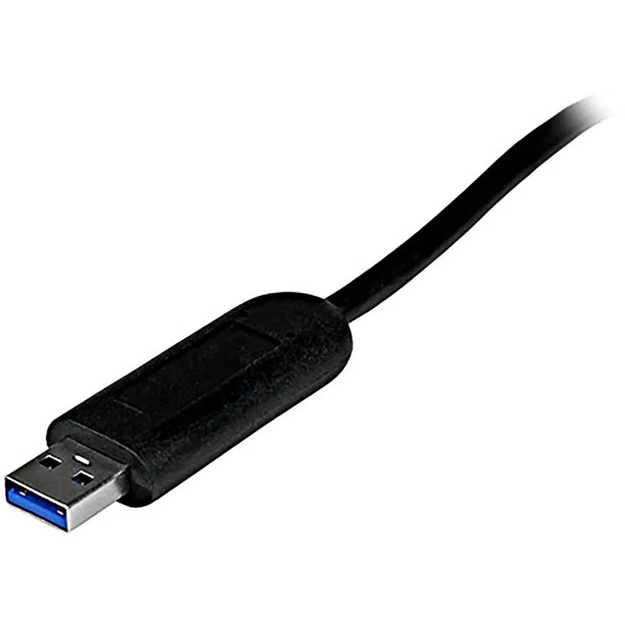 StarTech ST4300PBU3 4-Port Portable SuperSpeed USB 3.0 Hub with Built-in Cable