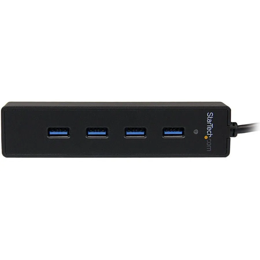 StarTech ST4300PBU3 4-Port Portable SuperSpeed USB 3.0 Hub with Built-in Cable
