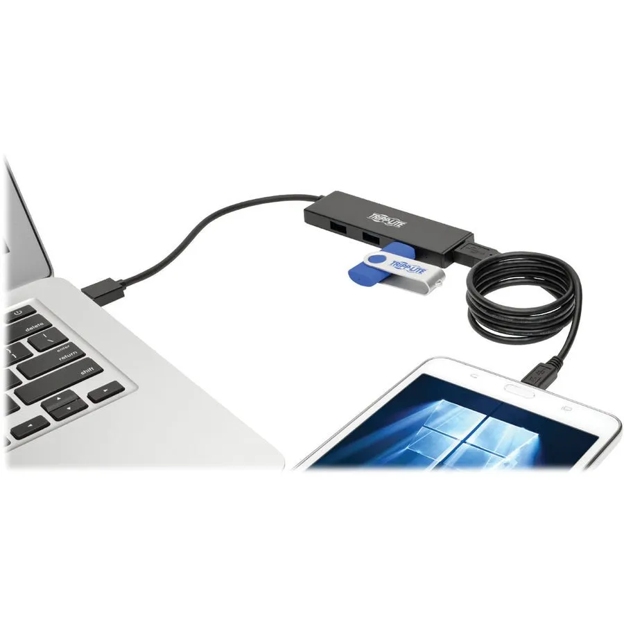 Tripp Lite U360-004-SLIM 4-Port Ultra-Slim Portable USB 3.0 SuperSpeed Hub