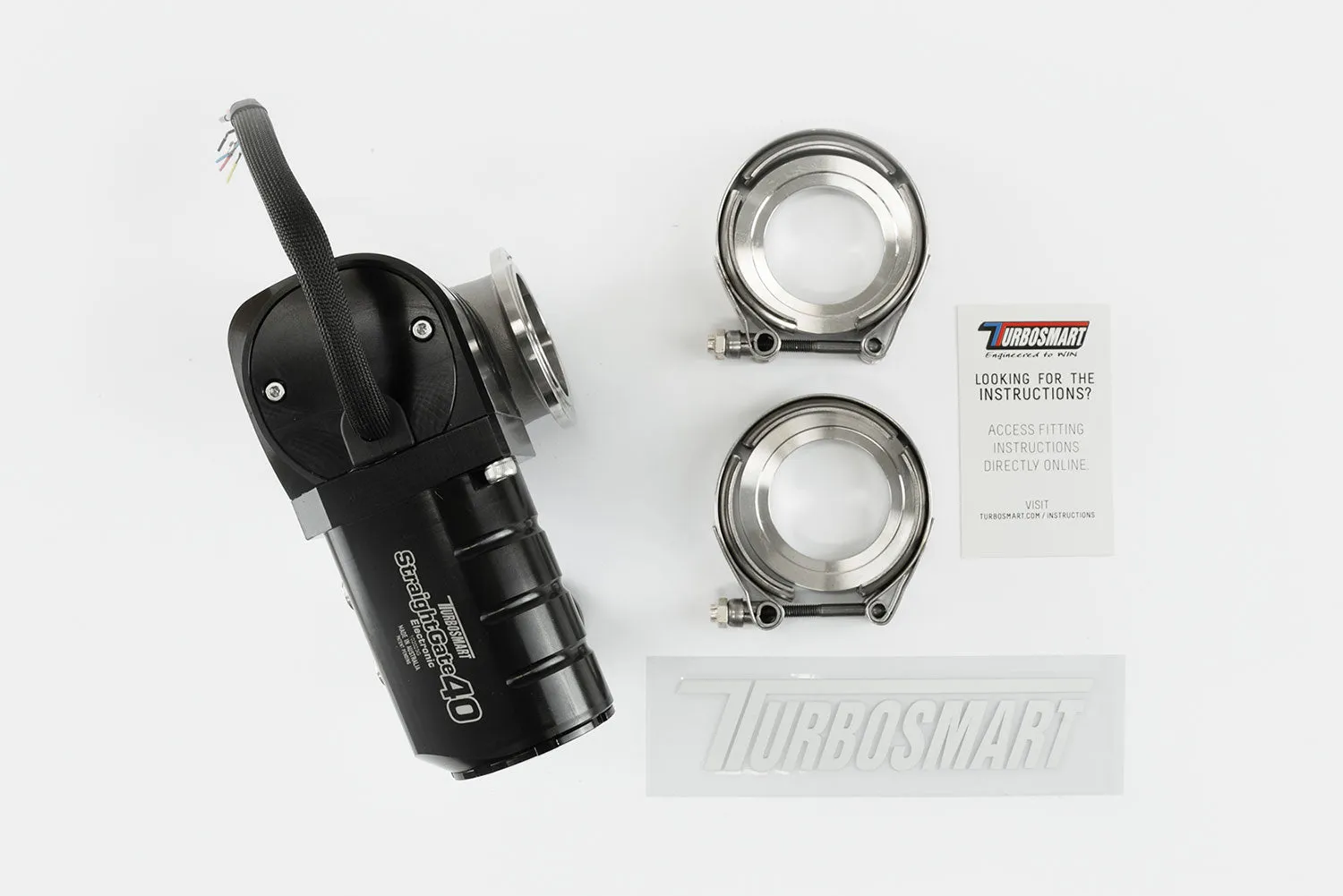 Turbosmart WG40 StraightGate40 40mm Electronic Wastegate - Black - TS-0563-1002