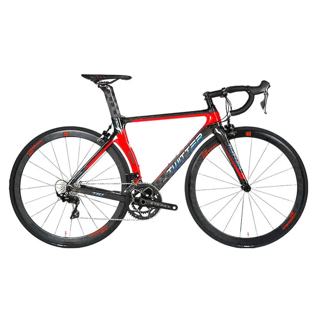 TWITTER color changing carbon fiber road bike UT T10 RIVAL-22S aluminum wheel professional race bike bicycles bicycle for men