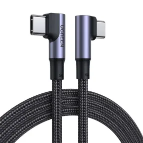 UGREEN Type-C To Type-C 2m Right Angle Braided Cable  706