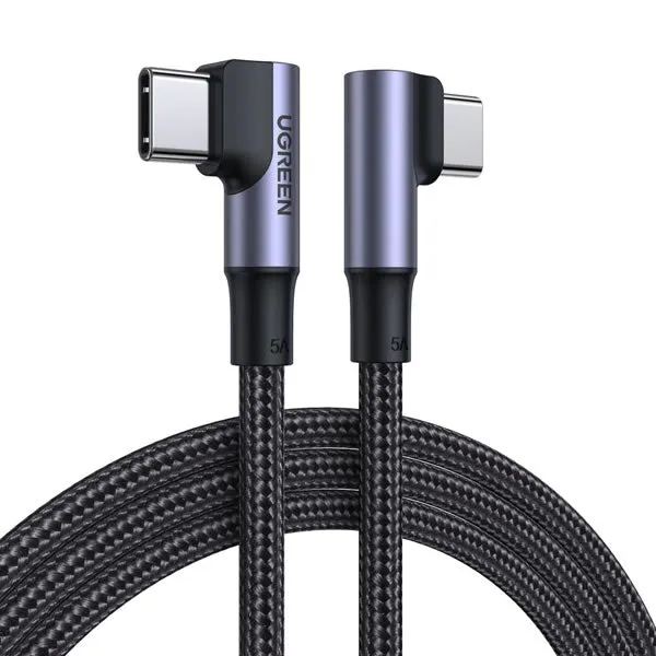 UGREEN Type-C To Type-C 2m Right Angle Braided Cable  706