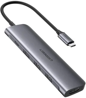 UGreen USB C Hub 5 in 1 Type C 3.1 to 4K HDMI 3 USB 3.0 Ports PD Charging Port Multiport Adapter Thunderbolt 3 Dock Station Dongle
