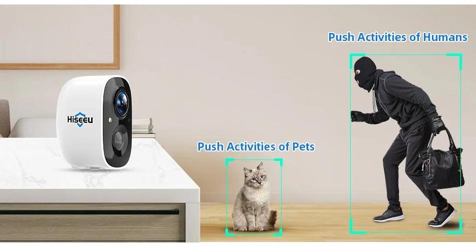 Waterproof Security Camera Battery Operated Baby Monitor With 32GB Sd Card