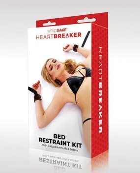 Whipsmart Heartbreaker Bed Restraint Kit - Black/red