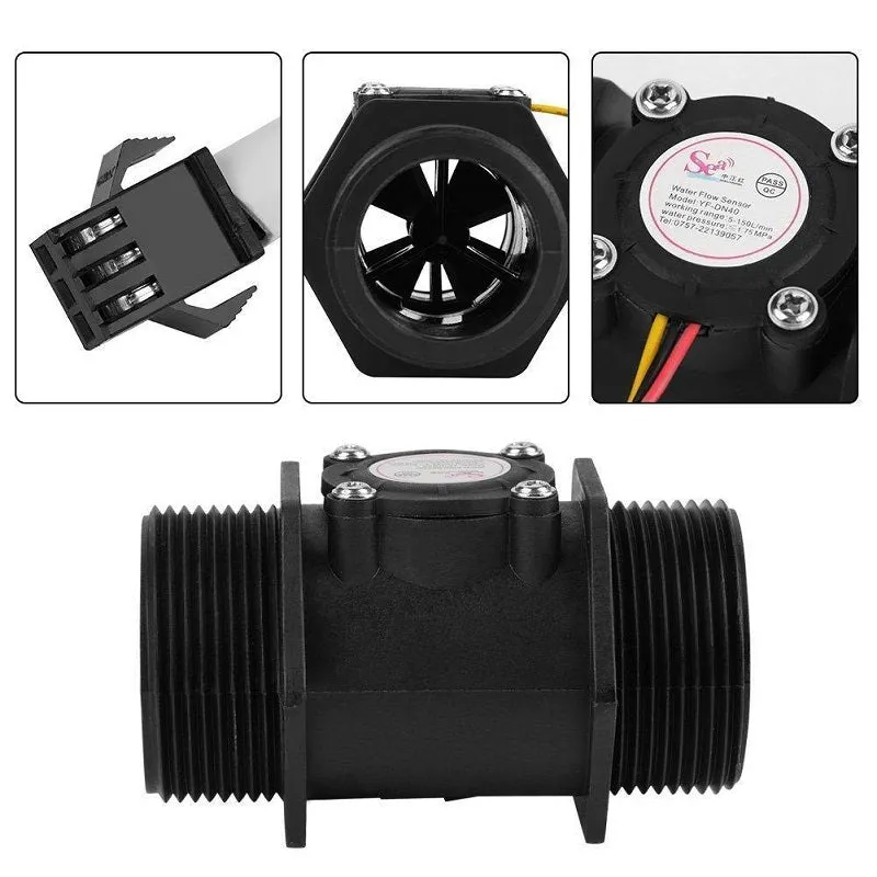 YFDN40 DN40 Water Flow Sensor Flowmeter G11/2 5- 150L/Min