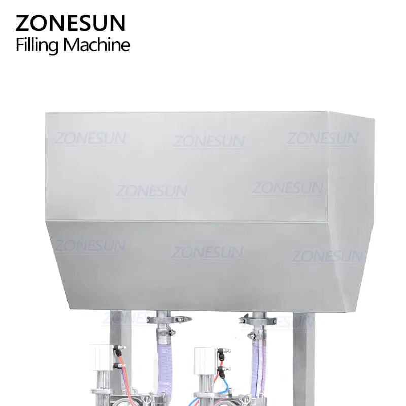 ZS-GTRP2 Semi-automatic Double Heads Rotor Lobe Pump Shampoo Thicker Liquid Soap Hand Gel Sprays Bottle Paste Filling Machine